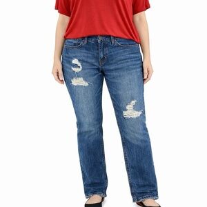 Denim CoLAB Jeans Womens 10 Blue Trashed Frayed Skater Hip Hop Rapper Grunge